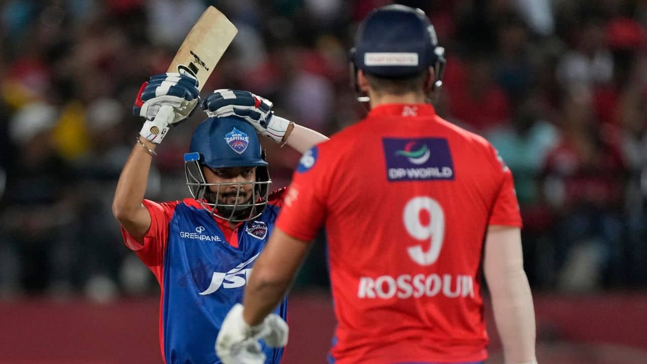 Delhi, already out of knockout contention, finally managed to breach a total of 200-plus this season by posting 213-2. Rilee Rossouw smashed an unbeaten 82 off 37 for his maiden IPL half century and Prithvi Shaw, returning to the side after almost a month because of lack of form, made 54 off 38 balls. (Source: AP)