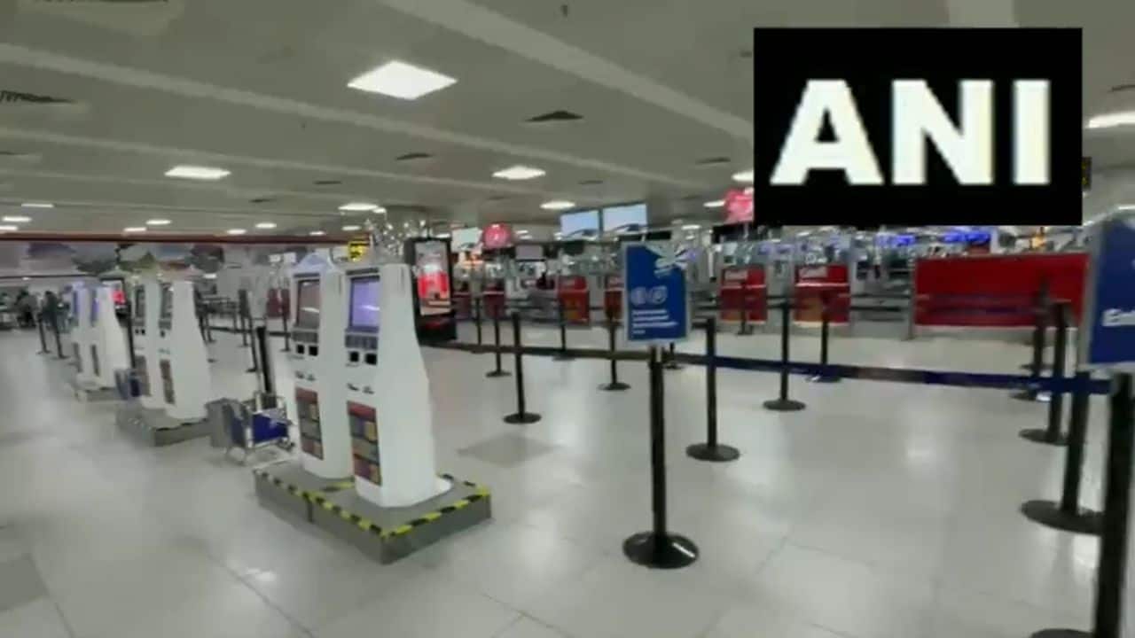 Cash-strapped Go First on May 2 sought voluntary insolvency resolution proceedings and decided to cancel flights for three days starting from May 3, as the budget airline is unable to meet financial obligations amid the grounding of half of its fleet due to the non-availability of Pratt &amp; Whitney (P&amp;W) engines. (Image: ANi)