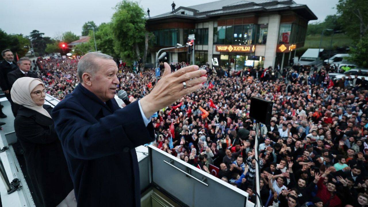 Traffic on Istanbul's iconic Taksim Square ground to a halt and huge crowds of singing and flag-waving supporters gathered across Turkey. &quot;Our people chose the right man,&quot; 17-year-old Nisa Sivaslioglu said in the Turkish capital. &quot;I expect Erdogan to add more to the good things he has already done for our country.&quot; (Image: AFP)