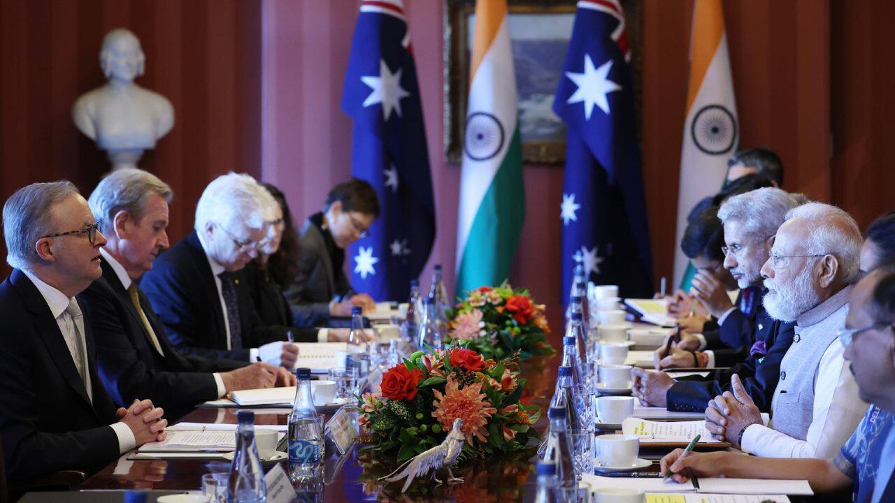 During his three-day visit, PM Modi held bilateral talks with his Australian counterpart and also addressed a historic community programme. He also met several business leaders and eminent Australians. (Image: PTI)