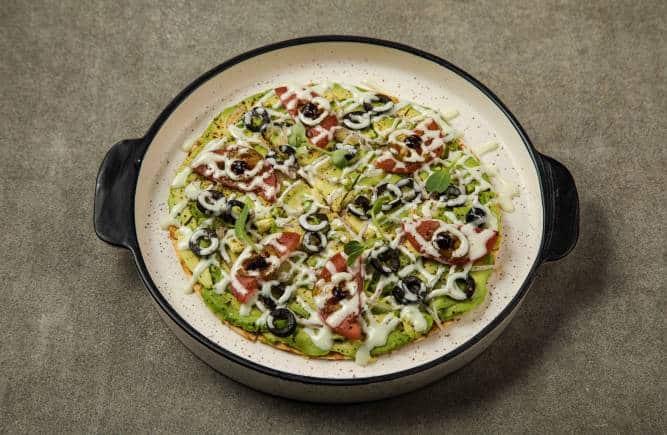 Avocado Pizza at Wakai in Bandra