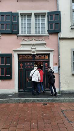 Entrance to Beethoven museum, Bonn, Germany. (Photo: Anita Rao Kashi)