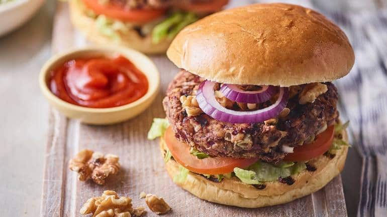 California Walnut Mushroom and Bean Burgers, by Chef Sabyasachi Gorai
