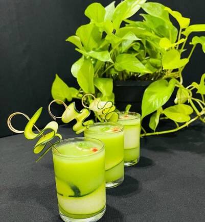 Chilled Cucumber soup by Deepak Dandge Executive Chef The Orchid Hotel Mumbai