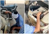 UP petrol pump employee takes back fuel from scooter after customer pays with Rs 2,000 note. Watch