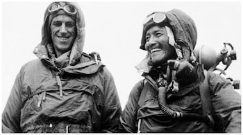 Mount Everest Day is celebrated to pay homage to Edmund Hillary and Tenzing Norgay's historic climb. (Image: @DPrasanthNair/Twitter)