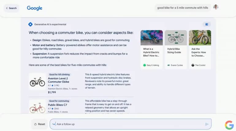 Google Search Conversation mode