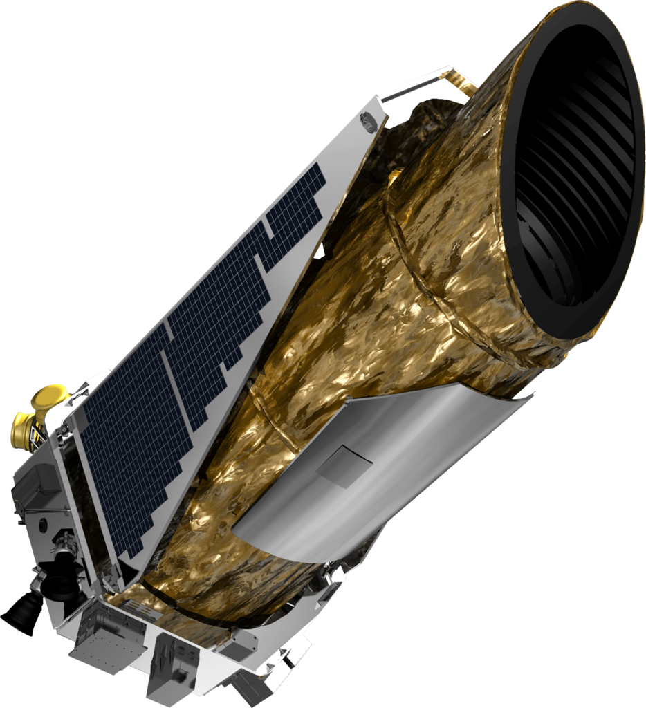 Illustration of Kepler Space Telescope (By NASA via Wikimedia Commons)