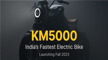 Kabira Mobility unveils KM5000 e-cruiser bike; deliveries to begin next year