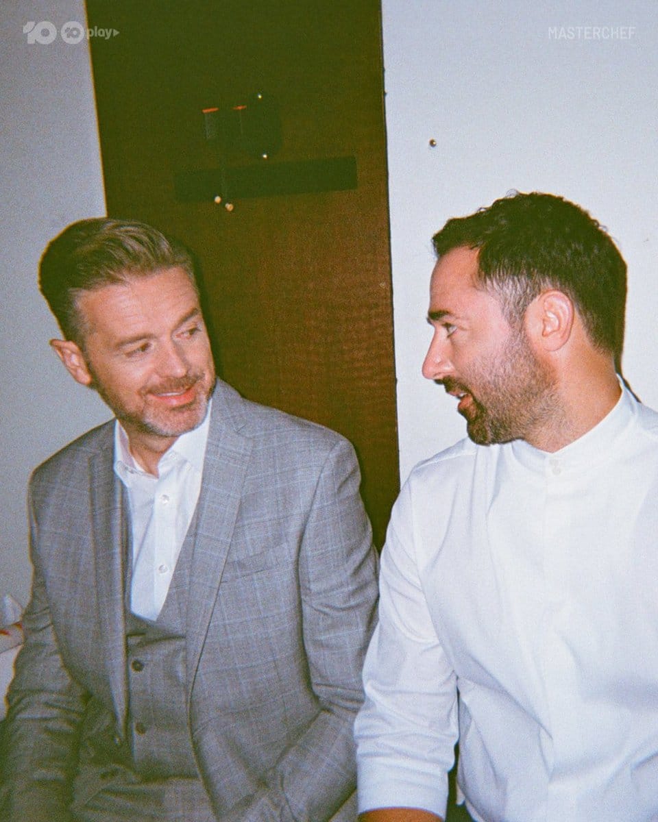 Masterchef Australia judges Jock Zonfrillo and Andy Allen. (Image source: Twitter/masterchefau)