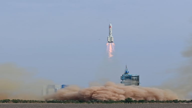 China Successfully Launches New Manned Spaceship With First Civilian On ...