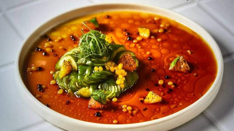 Tataki Kyuri By Chef Oishik Neogy from Roboto Goa vegan meal recipes