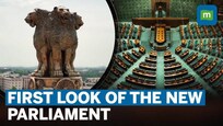 First Glimpse Of New Parliament | Inside Look Of Lok Sabha & Rajya Sabha Chambers