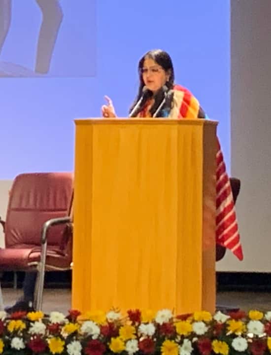 mugdha sinha, joint secretary, culture ministry, at National Museum on May 10, 2023 (1)