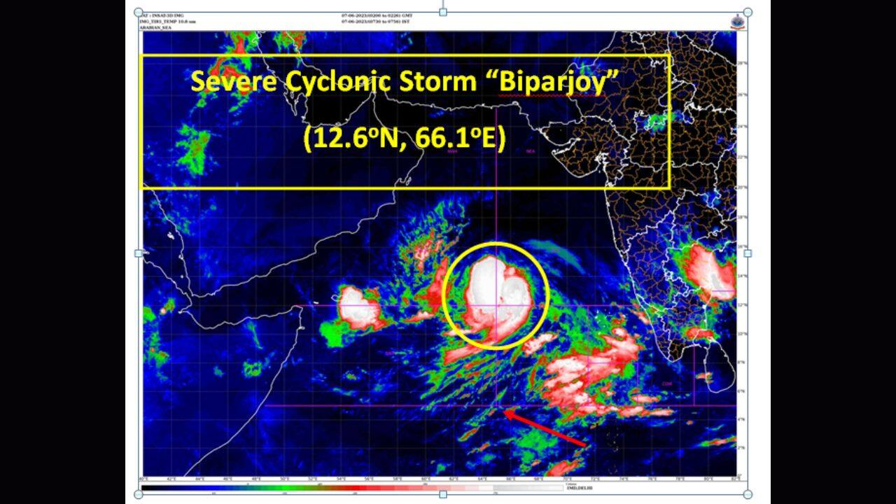 Cyclone Biparjoy Rapidly Intensifies Into Severe Cyclonic Storm: See Pics