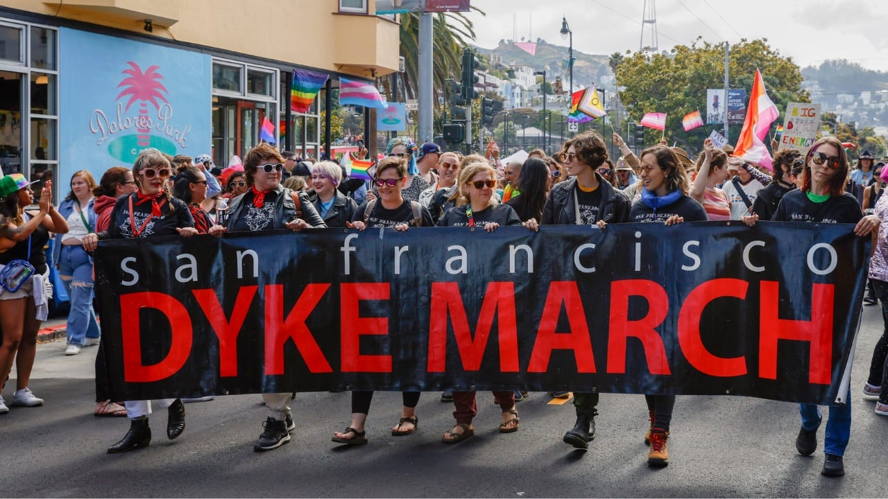 Organizers told the San Francisco Chronicle that this year's theme emphasized activism. The parade included the nation’s first drag laureate, D’Arcy Drollinger. “When we walk through the world more authentic and more fabulous, we inspire everyone,” Drollinger said at a breakfast before the parade. (Image: AP)