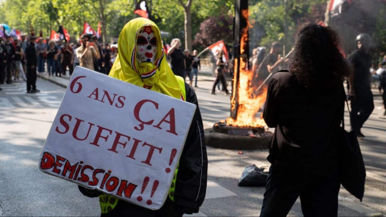 Macron signed the legislation into law in April, raising the pension age to 64 from 62 after the government used a controversial but legal mechanism to avoid a vote in parliament on the bill. The later retirement age, which seeks to bolster France's troubled long-term finances, was a banner pledge of Macron's second and final term in office. (Source: AFP)