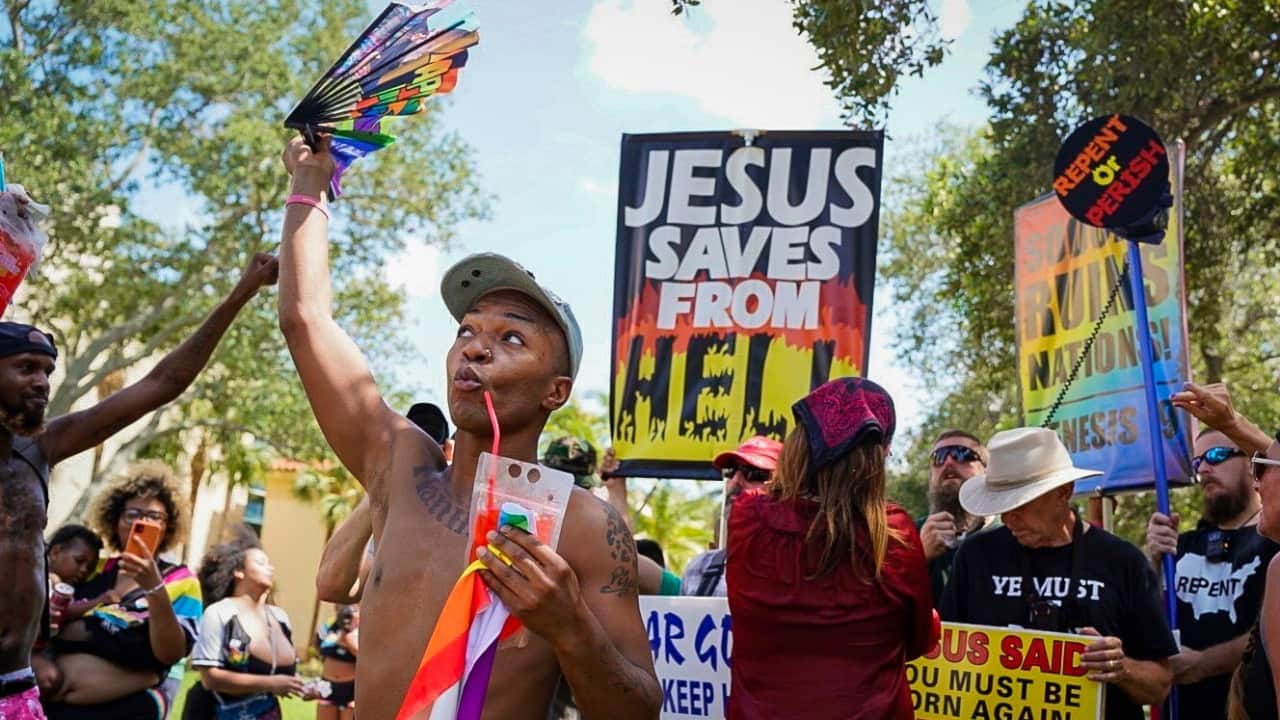 Nevertheless, Roz Gould Keith, who has a transgender son, is heartened by the increased visibility of transgender people at marches and celebrations across the country. “Ten years ago, when my son asked to go to Motor City Pride, there was nothing for the trans community,” said Keith, founder and executive director of Stand with Trans, a group formed to support and empower young transgender people and their families. This year, she said, the event was “jam-packed” with transgender people. (Image: AP)