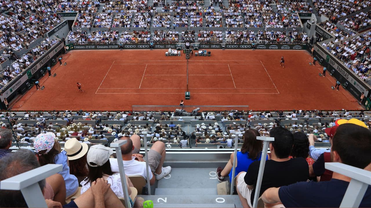 Ruud, runner-up to Nadal in Paris last year and Alcaraz at the U.S. Open, pegged Djokovic back with his monster forehands but missed an overhead shot at the net to allow his opponent to break back and eventually level at 4-4. Soccer superstars Kylian Mbappe and Zlatan Ibrahimovic were among a host of celebrities in a packed stadium that roared its approval when Ruud volleyed home a winner after producing a superb 'tweener'. (Image: AP)