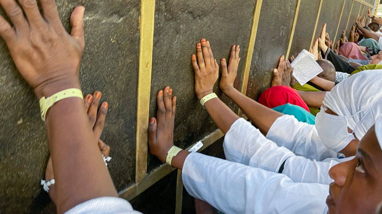 The last few days of Hajj fall on the same weekend as Eid al-Adha, also known as the festival of sacrifice and a joyous Muslim holiday honouring Ibrahim's test of faith. Muslims slaughter livestock and give the meat to the needy throughout the course of the three-day Eid festival.