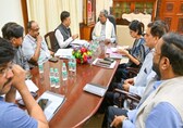 In Pics: CM Siddaramaiah holds meeting with senior officials on roll out of 5 guarantees