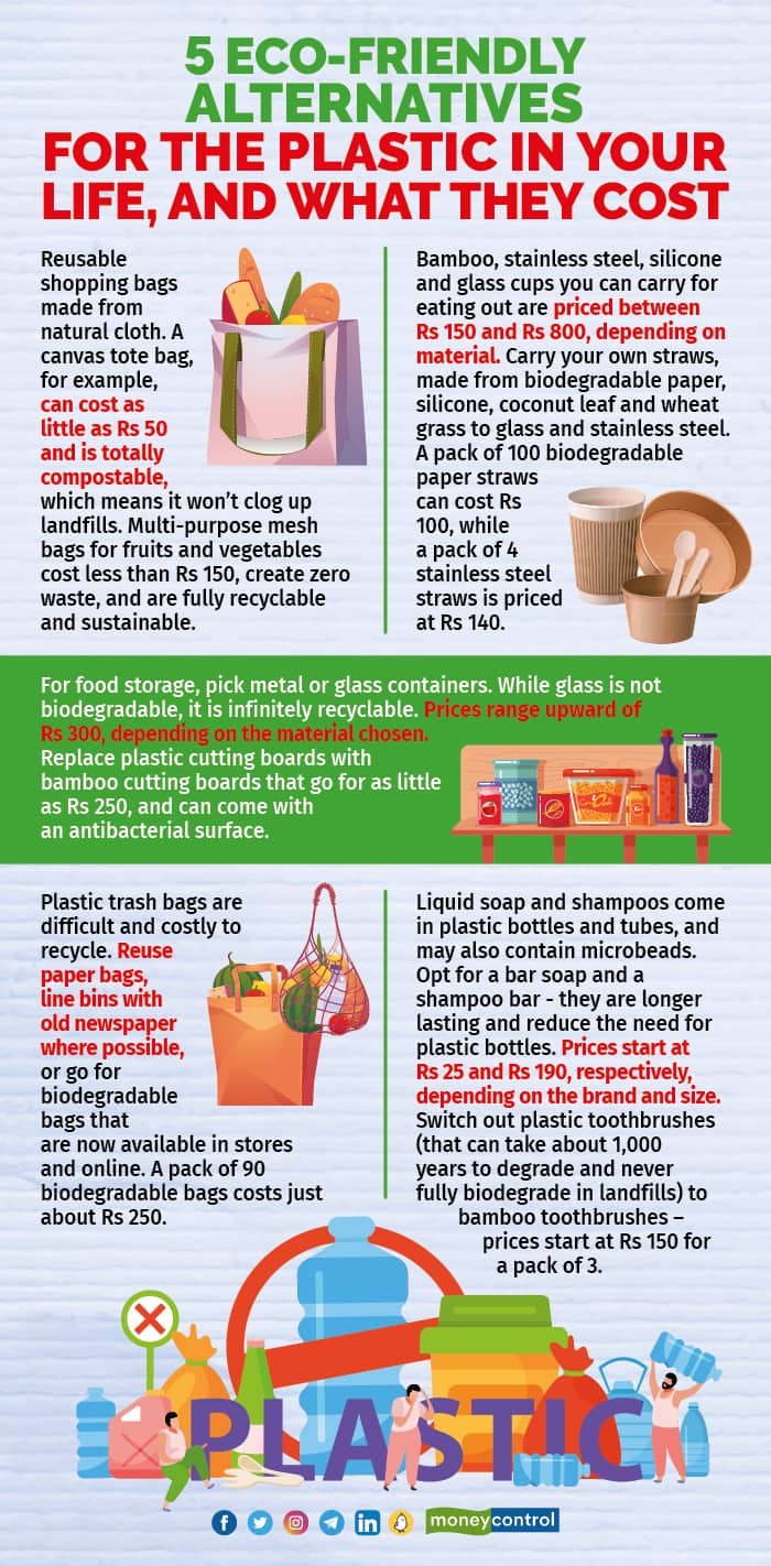 5 eco friendly alternatives for the plastic in your life and what they cost