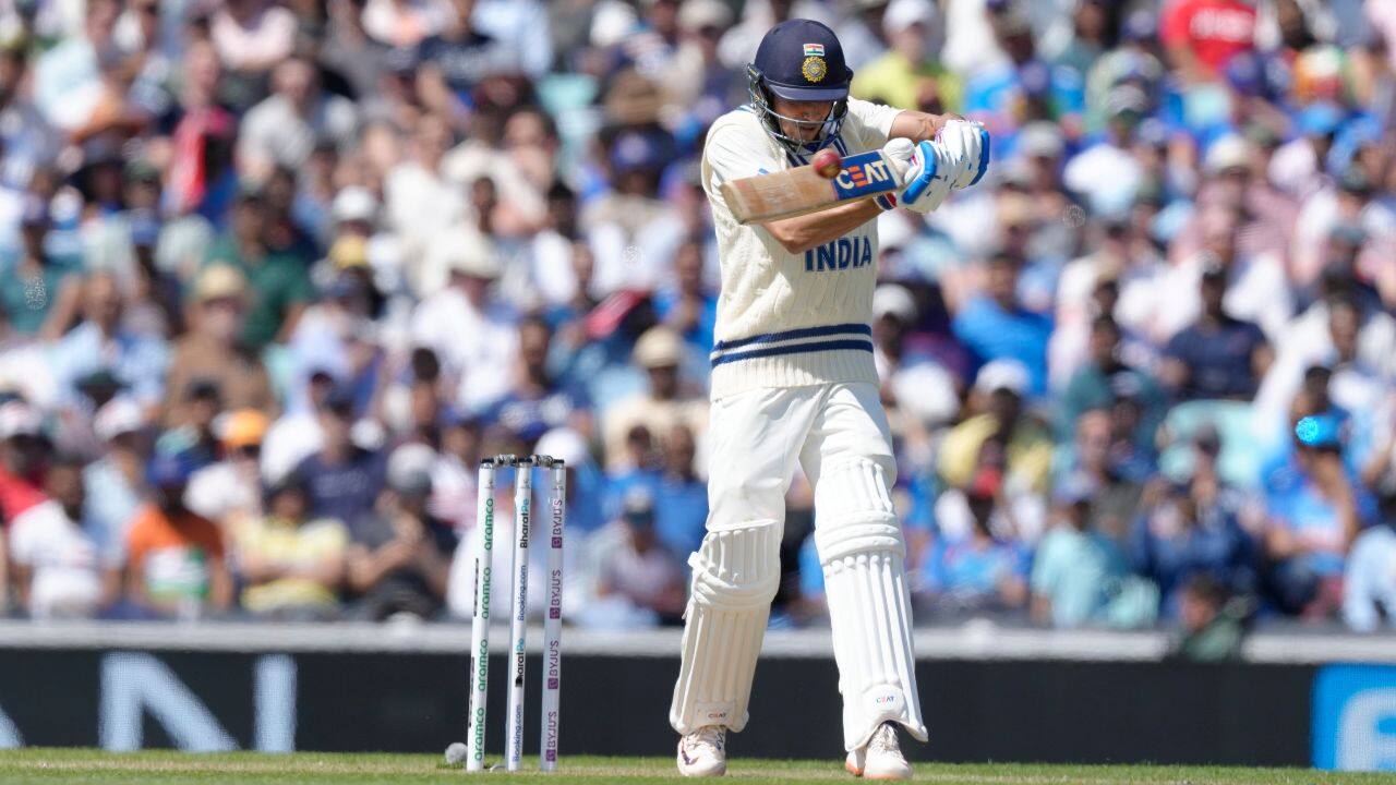 Gill had 13 when he didn’t play a shot to a nip-backer by Scott Boland and saw his off and middle stumps splayed. (Image: AP)