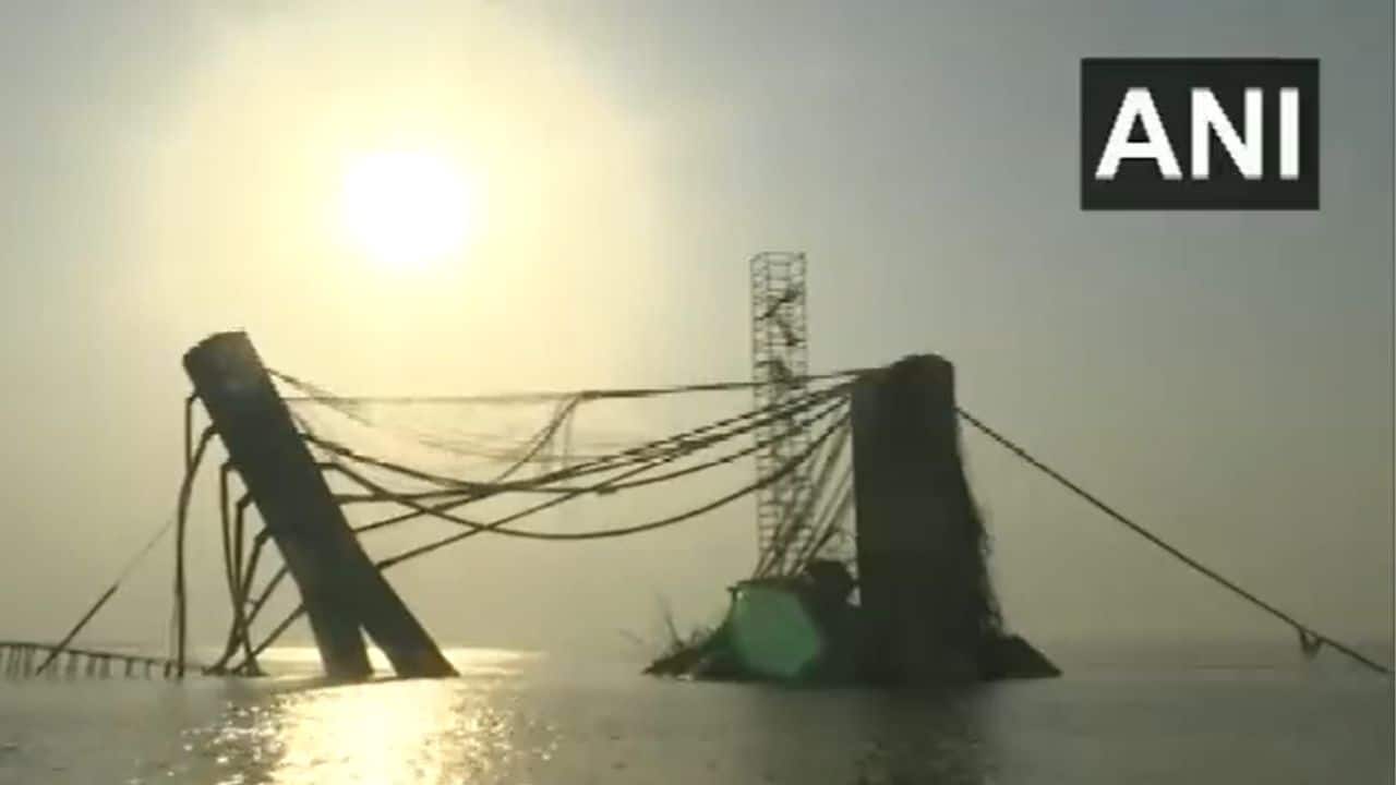 The bridge was being constructed at a cost of more than Rs 1,700 crore and it was supposed to have been completed by November, 2019. (Image: ANI) (With inputs from agencies)