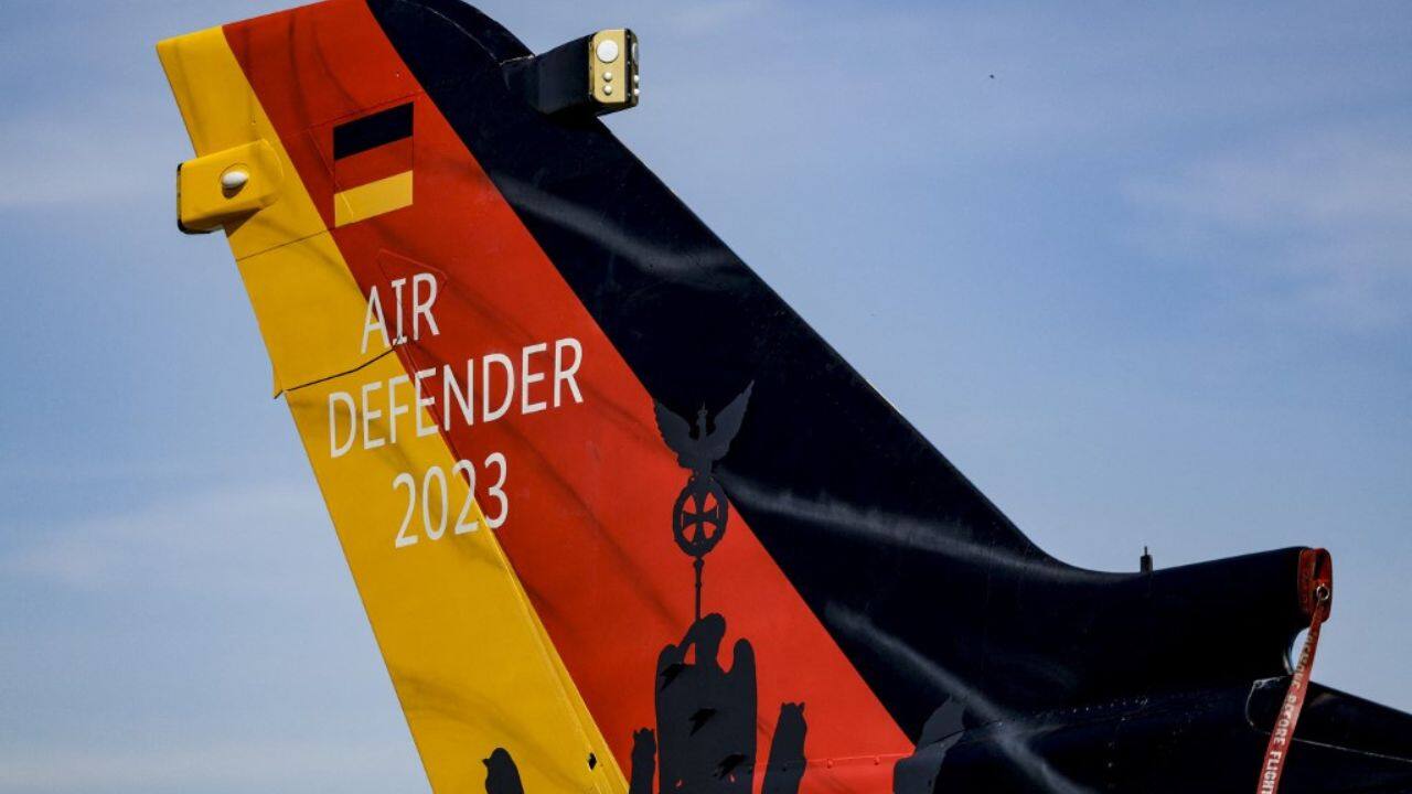 &quot;Air Defender&quot; was conceived in 2018 in part as a response to the Russian annexation of Crimea from Ukraine four years before, though Lieutenant General Ingo Gerhartz insisted it was &quot;not targeted at anyone&quot;. (Source: AFP)
