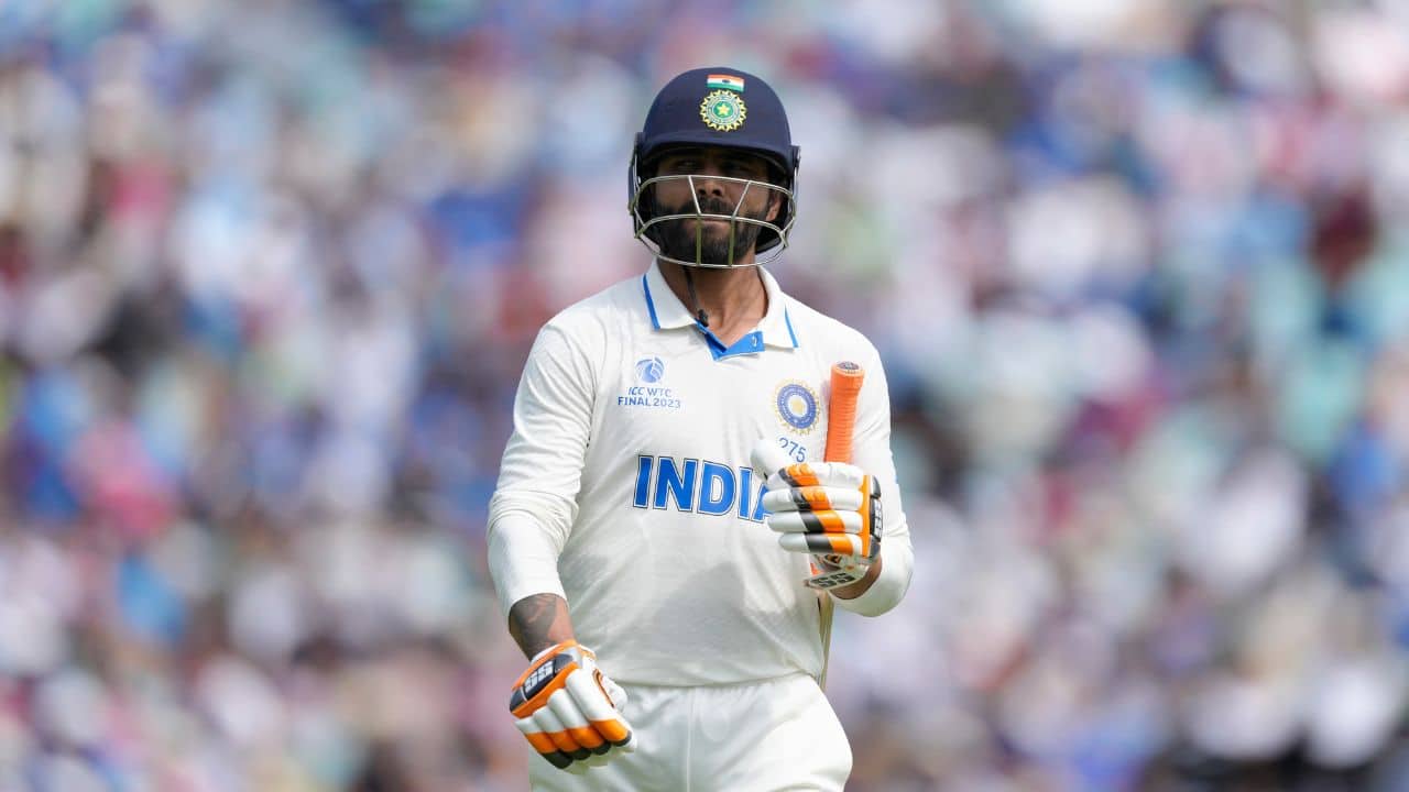 Silence fell on the Oval, and it deepened two balls later when Boland found Ravindra Jadeja's outside edge. He left for a duck and the TV graphics changed from runs to win to wickets to win. (Source: AP)