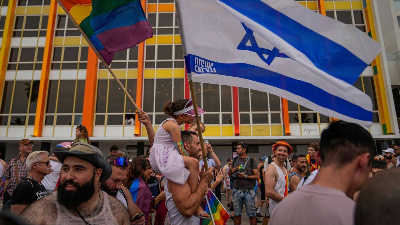 In Israel, Tel Aviv celebrated Pride for the first time since the country's new far-right government, stacked with anti-LGBTQ+ members, took office. (Source: AP)