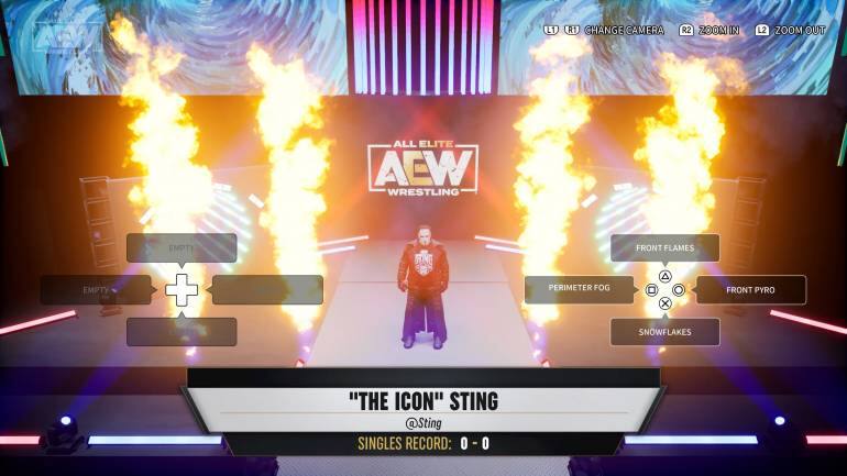 Wrestler entrances are a mixed bag. (Screen grab from AEW: Fight Forever on PlayStation 5).