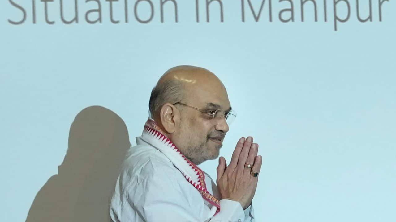 Union Home Minister Amit Shah, in a very crucial development, held a meeting on June 24 and stated that Manipur is getting back to normalcy and “no casualties have been reported after June 13”. He praised PM Narendra Modi for his diligent work towards resolving the situation in Manipur. (Image: PTI)