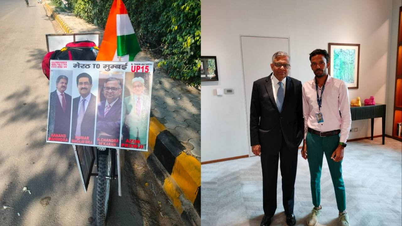 UP man travels 1,500 km on cycle, hopes to meet Anand Mahindra, Kumar Mangalam Birla