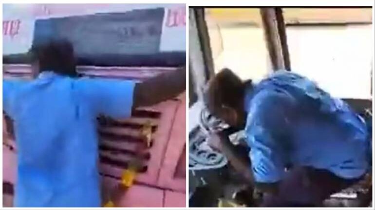Bus driver hugs bus, kisses steering wheel on retirement day. Watch