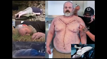 Josh Nalley is now looking for more roles to play as a dead body. (Image: @jack969/Twitter)