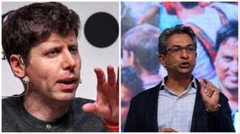 Sam Altman was asked a ChatGPT question by Rajan Anandan at an event in India.