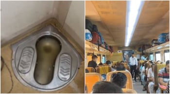 The passenger shared that Tejas Express had arrived instead of Vande Bharat Express. (Image credit: Sidhharth Pandey/Twitter)