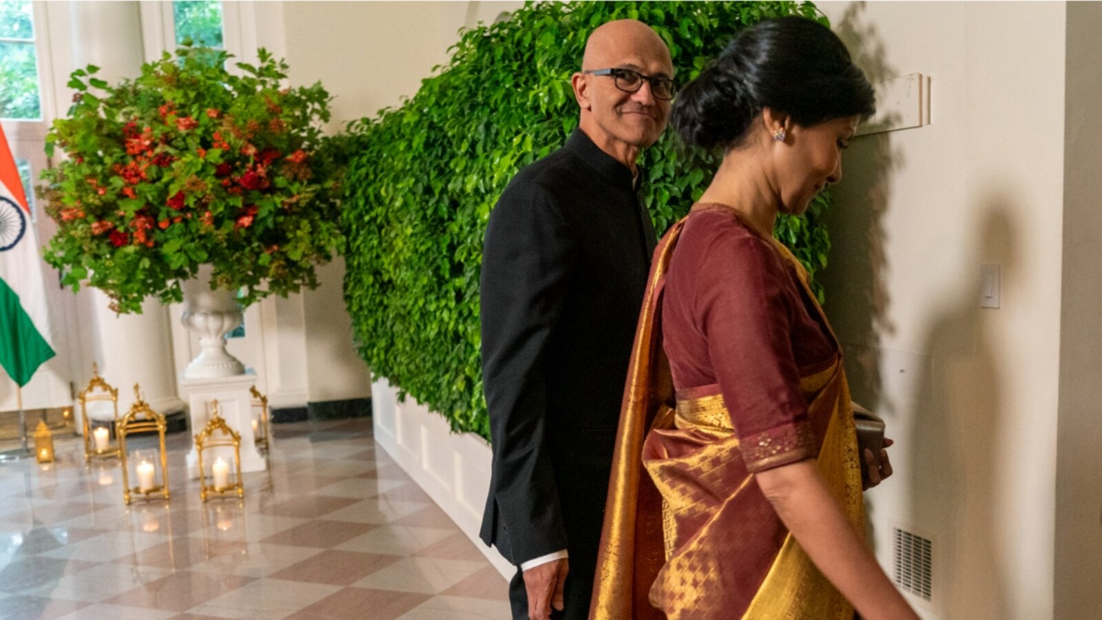 Secretary of State Antony Blinken and his wife Evan Ryan, arrive for the  State Dinner with President Joe Biden and India's Prime Minister Narendra  Modi at the White House, Thursday, June 22