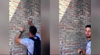 Tourist at Colosseum