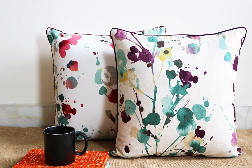 Fabric waste cushion covers from Artisanns Nest