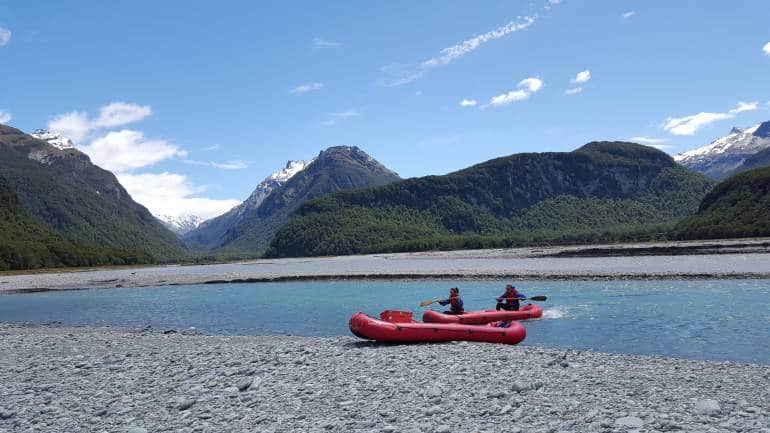 'Funyaking' in Glenorchy. (Photo: Malavika Bhattacharya)