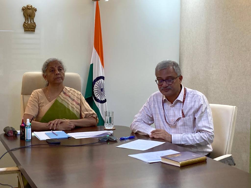 Cyclone Biparjoy: FM Sitharaman meets top officials of banks, insurance firms to review preparedness
