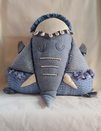 Gajah cushion by Diti
