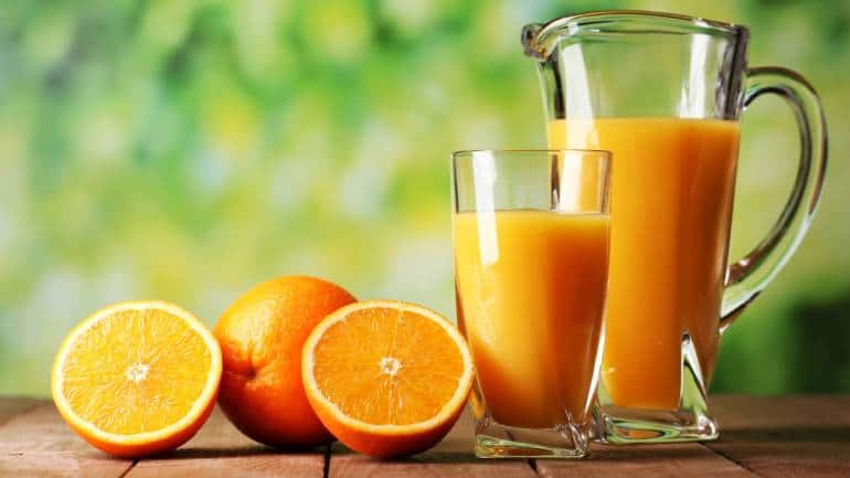 Healthy diet benefits of fortified foods orange juice (Image: Canva)