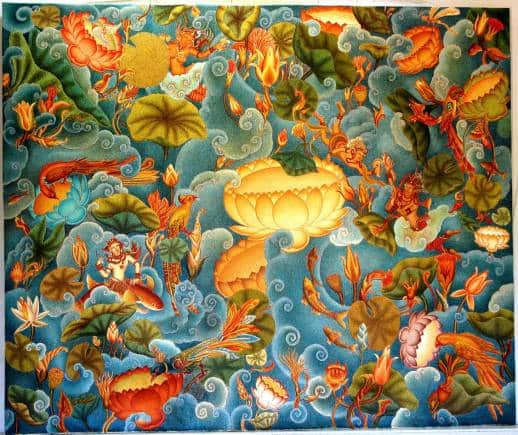 A work by mural-painting artist PK Sadanandan.