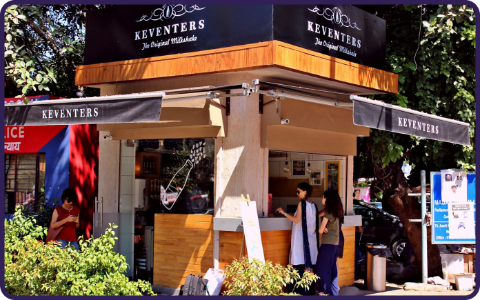 Keventers in Connaught Place, Delhi.