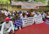 Homebuyers of Mahira Homes project stage protest at Jantar Mantar against delay in possession