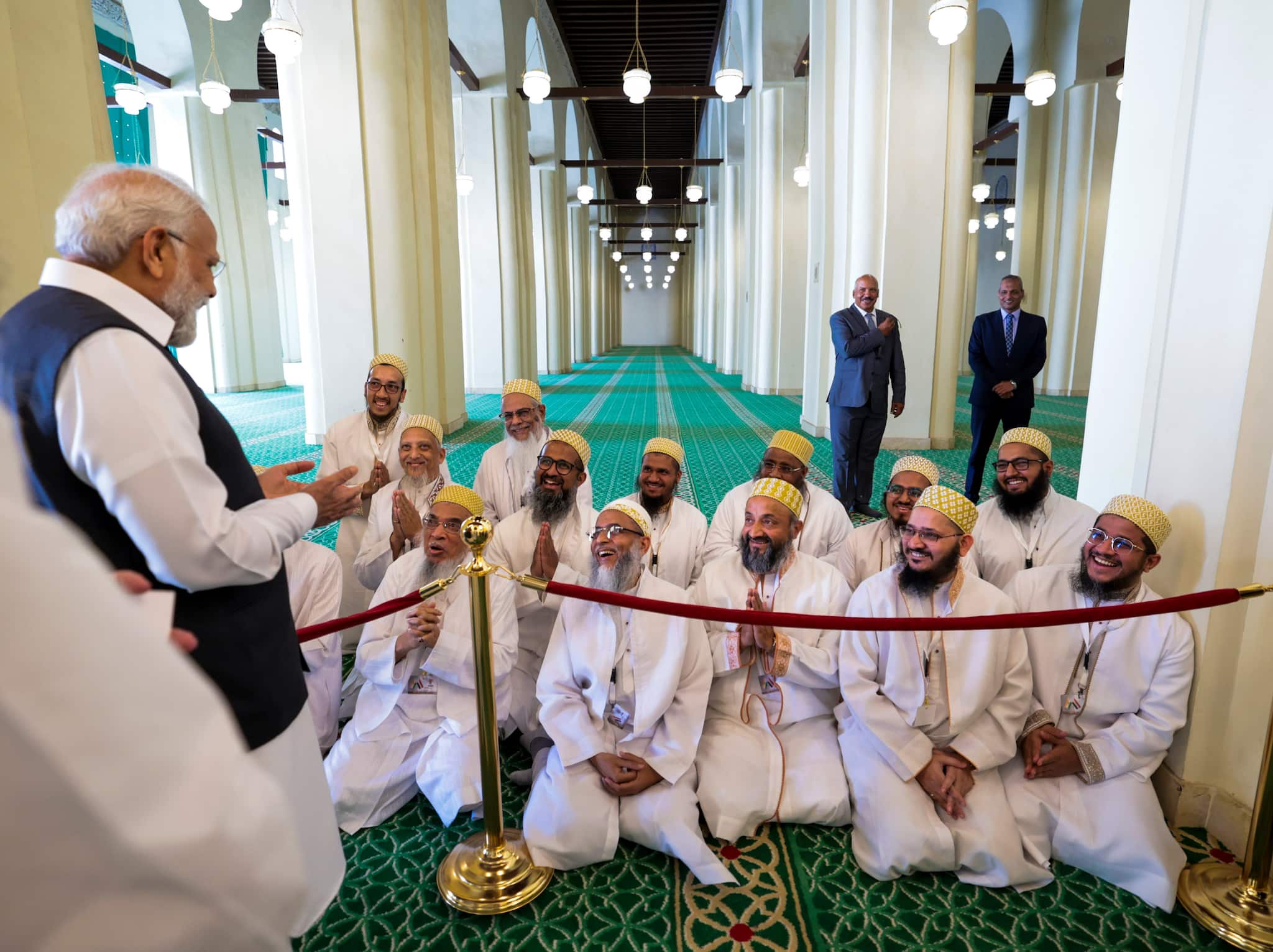 Cairo: Prime Minister Narendra Modi during his visit to Al-Hakim mosque in Cairo, Egypt, Sunday, June 25, 2023. (PTI Photo)