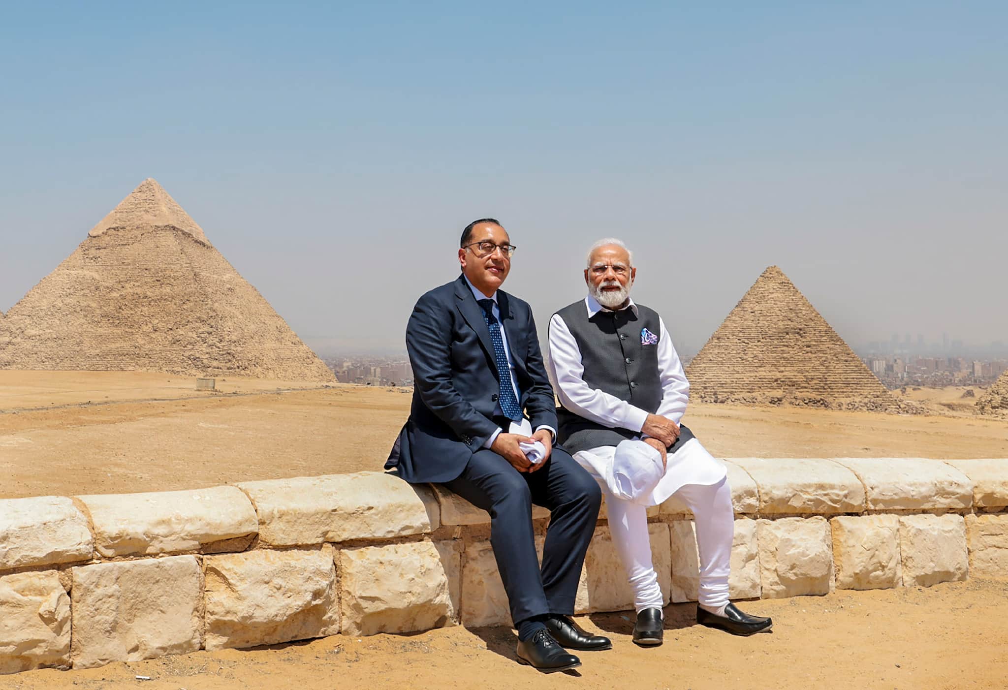 PM Modi's Egypt visit ends with a trip to the iconic Pyramids: See Pics